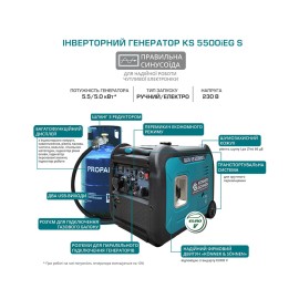 Генератор інверторний Könner&Söhnen KS 5500iEG S