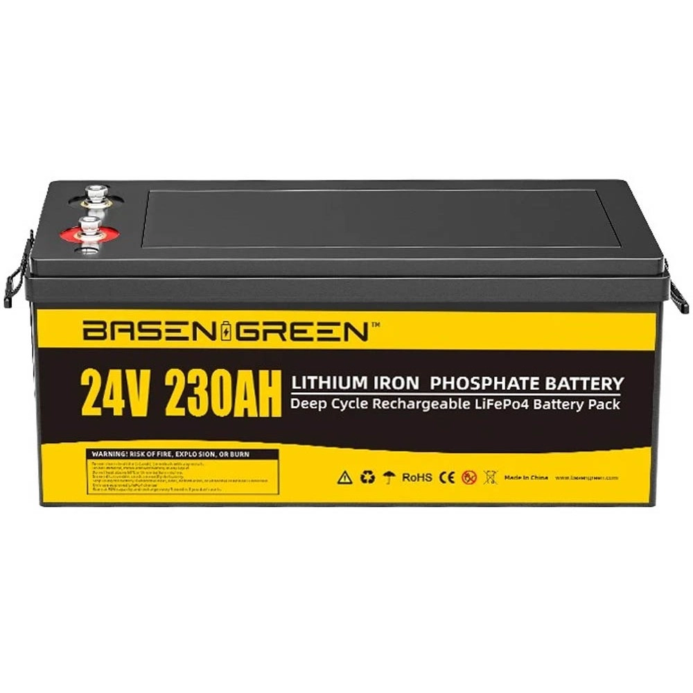 Акумулятор Basen Green LiFePO4 24V/230AH (5888 W*h), Smart BMS, Bluetooth APP (літій-залізо-фосфатний акумулятор для ДБЖ (UPS))