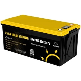 Акумулятор GoKwt LiFePO4 25,6V/100AH (2560W*h), з дисплеєм (літій-залізо-фосфатний акумулятор для ДБЖ (UPS))