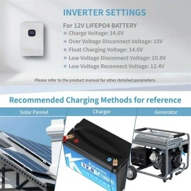 Акумулятор Kepworth LiFePO4 12V/180AH (2160W*h) (літій-залізо-фосфатний акумулятор для ДБЖ (UPS))
