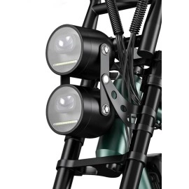 Електровелосипед фетбайк Engwe M20 Dual Batteries (1000 Вт, 26 А/год, 48 В), колеса 20", чорний