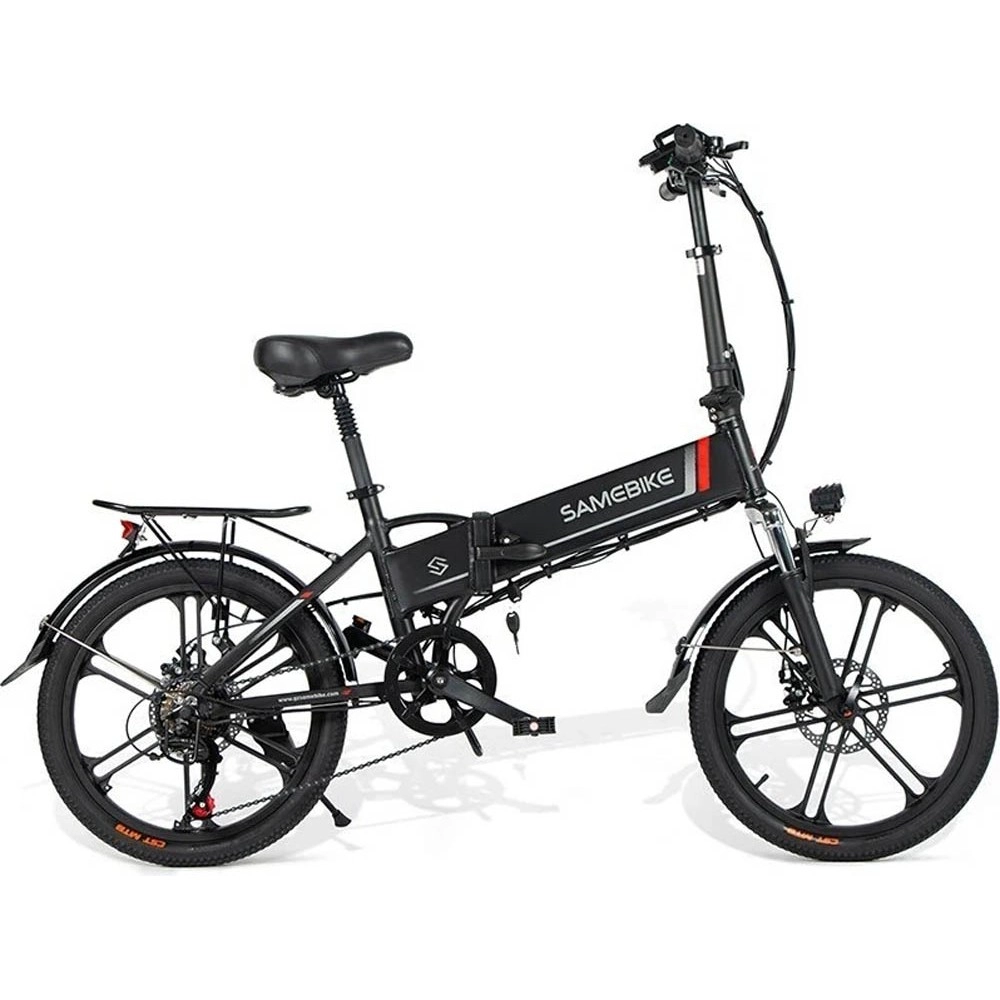Електровелосипед SAMEBIKE 20LVXD30-II (350 Вт; 10 А/год; 48 В), колеса 20", з ручкою газу, чорний