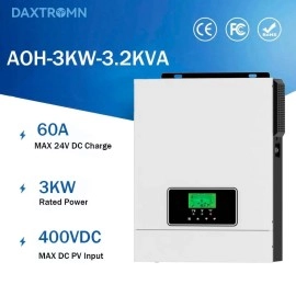 Гібридний інвертор Daxtromn AOH-3.2KVA, 24 В, 60 А, 3000 Вт (безперебійник, UPS, ДБЖ)