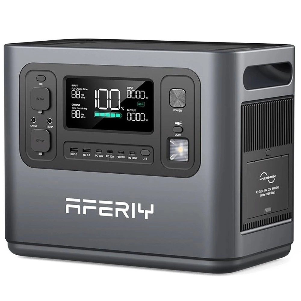 Зарядна станція Aferiy AF-P110, 1200 Вт, 960 Вт*год (електростанція для дому, UPS, ДЖБ)