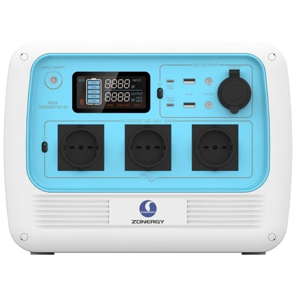 Зарядна станція Zonergy EB70 by Bluetti, 1000 Вт, 716 Вт*год (електростанція для дому) EU