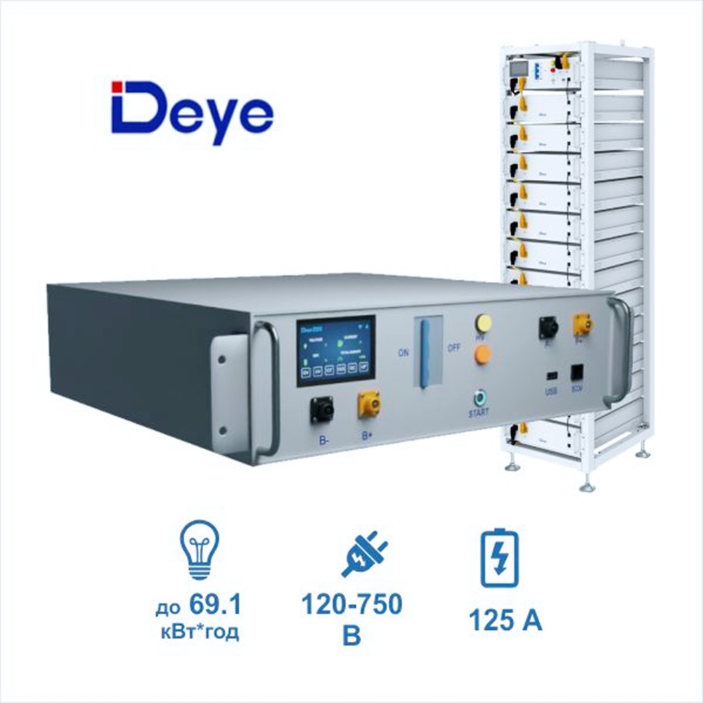 BMS Контролер Deye HVB750V/100A-EU до BOS-GM5.1