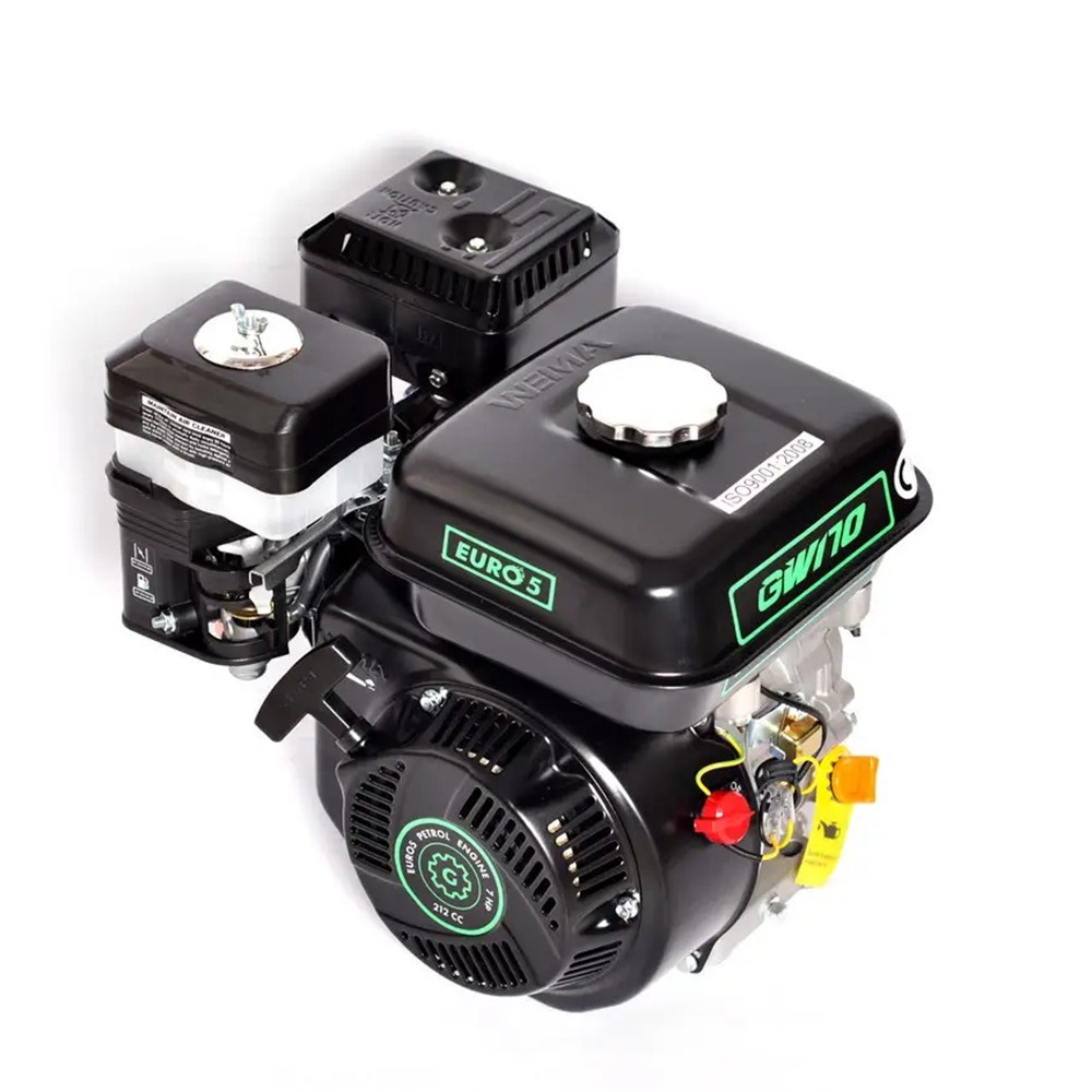 Двигун бензиновий GrunWelt GW170F-T/25 NEW Євро 5 (шліци 25 мм, 7.0 л.с.)