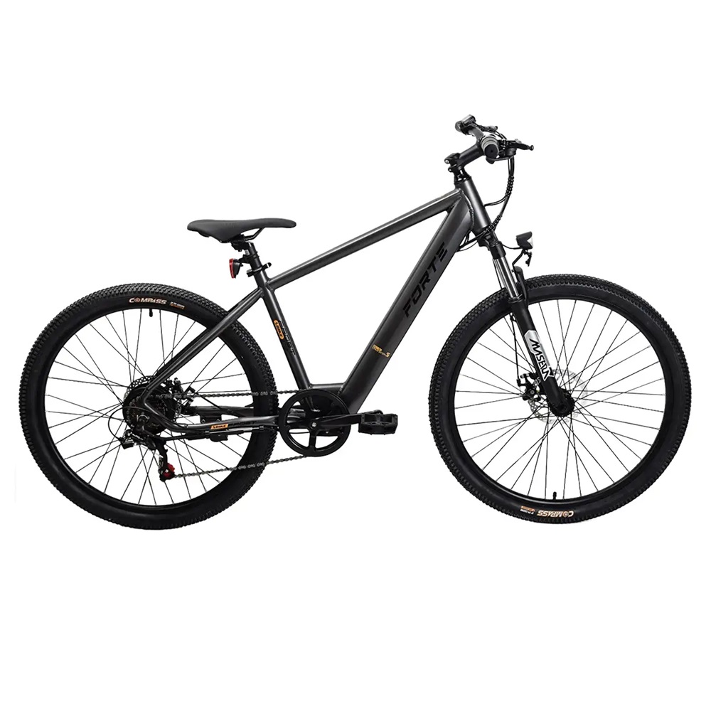 Велосипед акумуляторний Forte FROST 350Вт, 36В/10Ач 17"/27,5" сірий