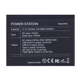 ПОРТАТИВНА ЗАРЯДНА СТАНЦІЯ FLASHFISH P60 140400MAH 560W