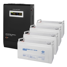 Комплект резервного живлення LP (LogicPower) ДБЖ + мультигелева батарея (UPS W3000 + АКБ MG 5760Wh)