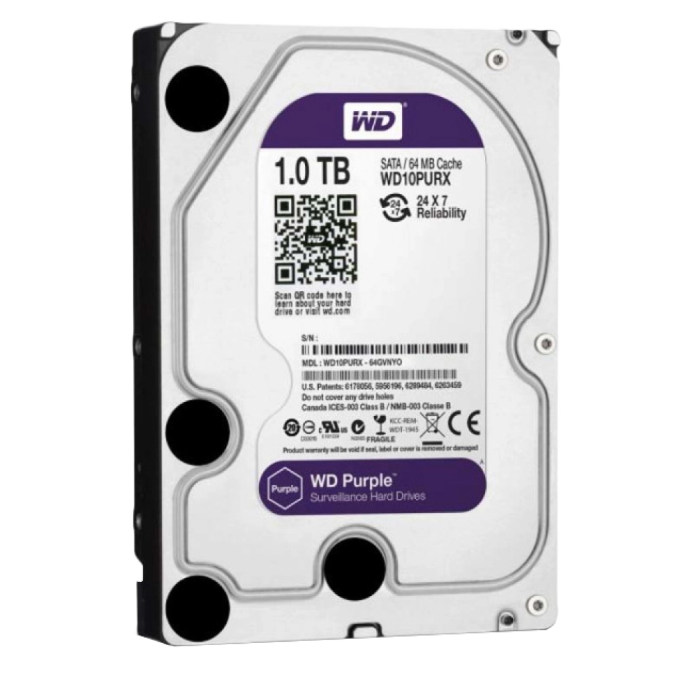 Жорсткий диск Western Digital 1TB Purple (WD10PURX)