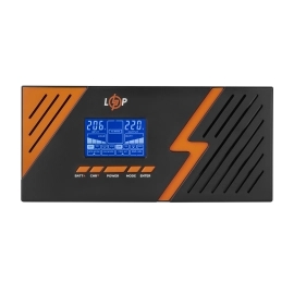 ДБЖ з правильною синусоїдою 12V LPM-PSW-1500VA (1050Вт) Black