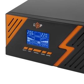 ДБЖ з правильною синусоїдою 12V LPM-PSW-1500VA (1050Вт) Black