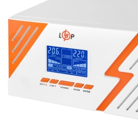 ДБЖ з правильною синусоїдою 12V LPM-PSW-1500VA (1050Вт) White
