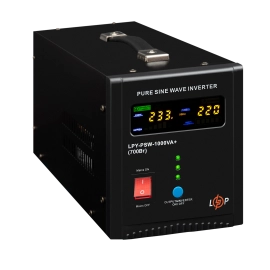 ДБЖ LogicPower LPY-PSW-1000VA+ (700Вт) 10A/20A з правильною синусоїдою 12V
