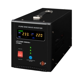 ДБЖ LogicPower LPY-PSW-1000VA+ (700Вт) 10A/20A з правильною синусоїдою 12V