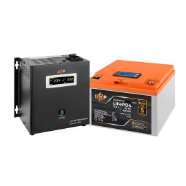 Комплект резервного живлення LP (LogicPower) ДБЖ + літієва (LiFePO4) батарея (UPS W500+ АКБ LiFePO4 410W)