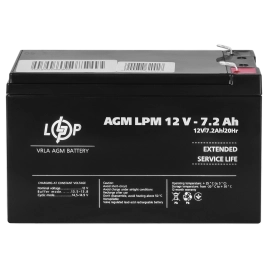 Акумулятор AGM LPM 12V - 7.2 Ah