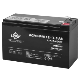 Акумулятор AGM LPM 12V - 7.5 Ah