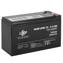 Акумулятор AGM LPM 12V - 7.5 Ah