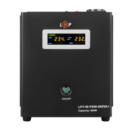 ДБЖ з правильною синусоїдою 12V LPY-W-PSW-800VA+(560Вт)5A/15A