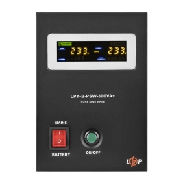 ДБЖ з правильною синусоїдою 12V LPY-B-PSW-800VA+(560Вт) 5A/15A