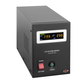 ДБЖ з правильною синусоїдою 12V LPY-B-PSW-800VA+(560Вт) 5A/15A