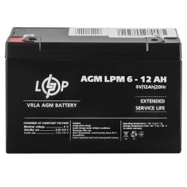 Акумулятор AGM LPM 6V - 12 Ah