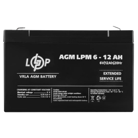 Акумулятор AGM LPM 6V - 12 Ah