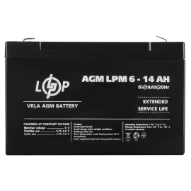 Акумулятор AGM LPM 6V - 14 Ah