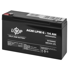 Акумулятор AGM LPM 6V - 14 Ah