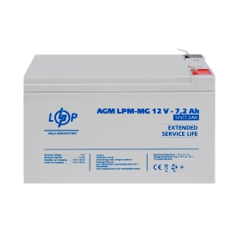 Акумулятор мультигелевий LPM-MG 12V - 7.2 Ah