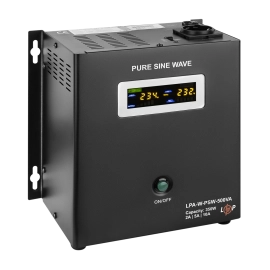 ДБЖ з правильною синусоїдою 12V LPA-W-PSW-500VA(350Вт) 2A/5A/10A