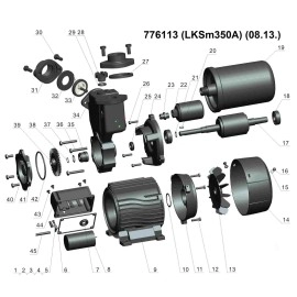 Станція 0.35кВт Hmax 35м Qmax 40л/хв (вихровий насос) 1л LEO LKSm350A