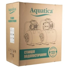 Станція 0.37кВт Hmax 40м Qmax 40л/хв (вихровий насос) 24л Україна AQUATICA
