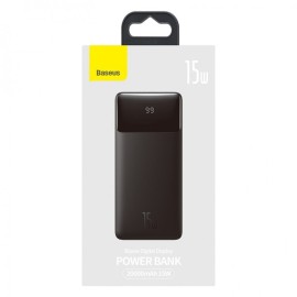 Зовнішній акумулятор Baseus Bipow Digital 15W 20000mAh Чорний (PPDML-J01)