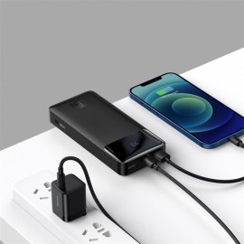 Зовнішній акумулятор Baseus Bipow Digital 15W 20000mAh Чорний (PPDML-J01)
