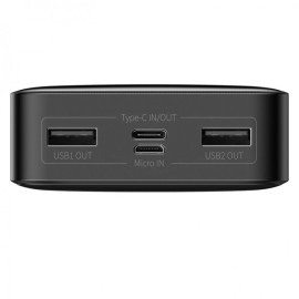 Зовнішній акумулятор Baseus Bipow Digital 15W 20000mAh Чорний (PPDML-J01)