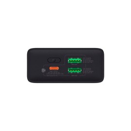 Зовнішній акумулятор Baseus Adaman 2 Metal Digital Display 30W 20000mAh Чорний (VOOC) (PPAD050001)