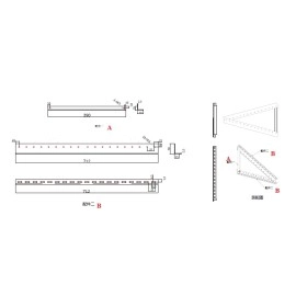 Кріплення під сонячні панелі 100 Вт Tilt Mount Bracket
