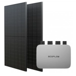 Комплект EcoFlow PowerStream - мікроінвертор 600W та сонячні панелі 2х400