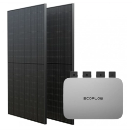 Комплект EcoFlow PowerStream - мікроінвертор 600W та сонячні панелі 2х400