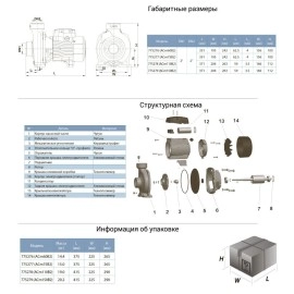 Насос відцентровий 1.1кВт Hmax 19.5м Qmax 500л/хв 2" LEO 3.0 ACm110B2 (775278) 